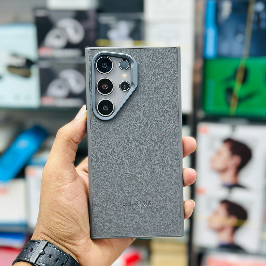 Vegan Rubber Leather Case For Samsung