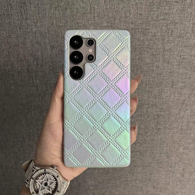 Premium Holographic Lattice Design Case for iPhone