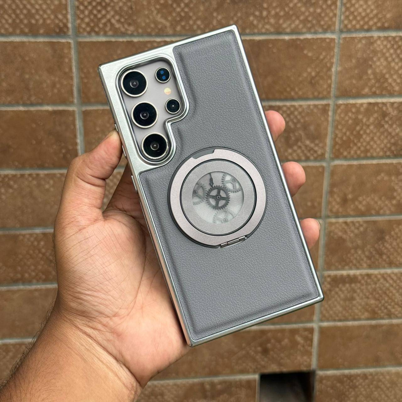 Samsung New Leather With Magsafe Stand Case