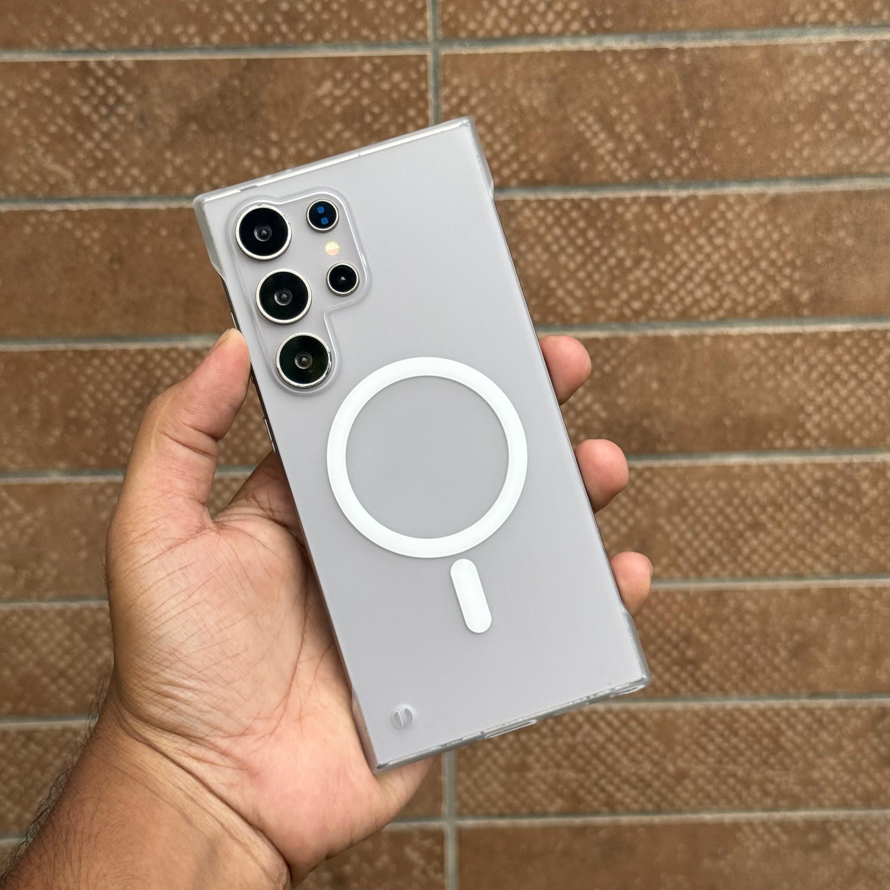 Ultra Thin Magnetic Frameless Anti Drop PC Hard Mobile Phone Case for Samsung